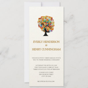 Magical Forest Circle of Love Wedding Invitations