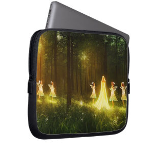Magical Forest Elf & Fairies Fantasy Nature Laptop Sleeve