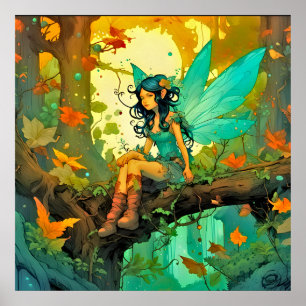 Magical Forest Fairy  Poster