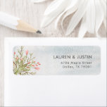 Magical Forest Floral Wedding Return Address Label<br><div class="desc">Our ''Magical Forest Wedding'' collection features whimsical foliage and flowers in a beautiful gentle colour palette of blush, green and gold paired with elegant fonts. Perfect for every season if you seek elegance in a romantic package. This collection has a whole wedding suite but also a lot of items for...</div>