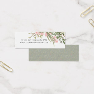 Magical Forest floral Wedding Website Card
