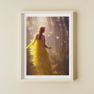 Magical Forest Friends Digital Art Poster