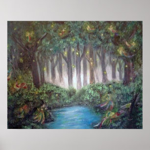 Magical Forest, From Original Painting, Poster