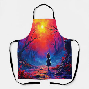 Magical Forest Girl's Solitude Design Apron