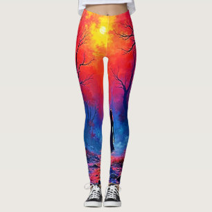 Magical Forest Girl's Solitude Design Leggings