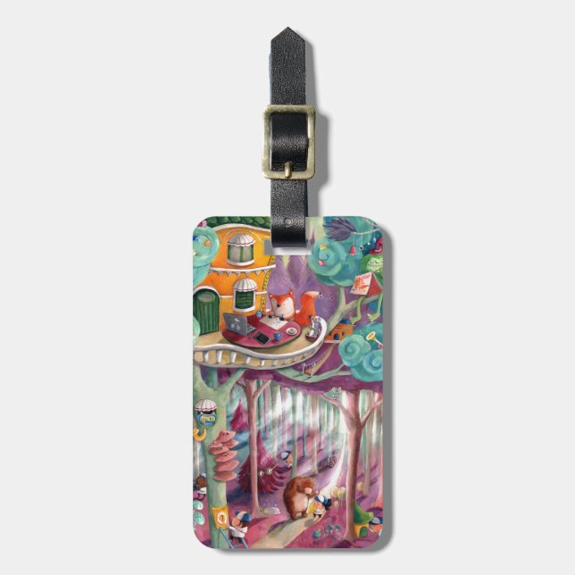 Magical Forest Luggage Tag (Front Vertical)