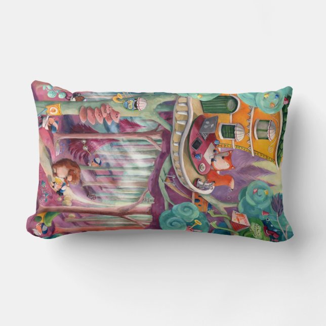 Magical Forest Lumbar Cushion (Front)