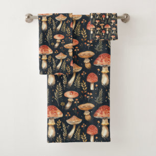 Magical Forest Mushroom Bath Towel Set