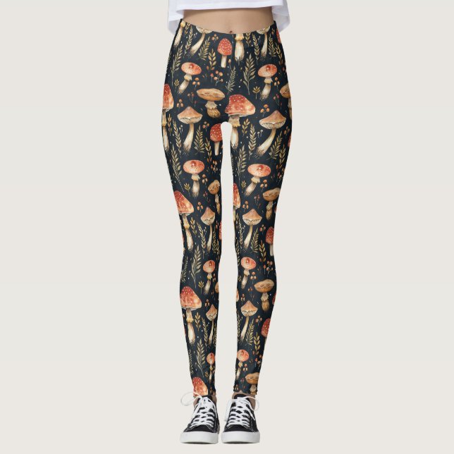 Magical Forest Mushroom Leggings (Front)