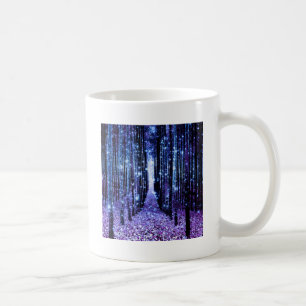 Magical Forest Path Purple Blue Coffee Mug