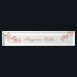 Magical Forest | Personalised Desk Nameplate<br><div class="desc">Our magical forest collection features foliage and flowers in beautiful gentle colour palette of blush, green and gold for a gentle watercolor feel. Perfect for every season if you seek elegance in romantic package. Easy customisation with one click and great variety of foliage. This collection has a whole wedding suite...</div>