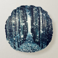 Magical Forest Teal Grey Elegance