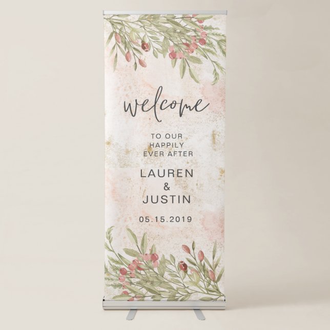 Magical Forest | Wedding Welcome Banner (Front)