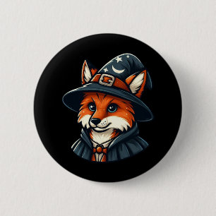 Magical Fox - Wizard Fantasy 6 Cm Round Badge