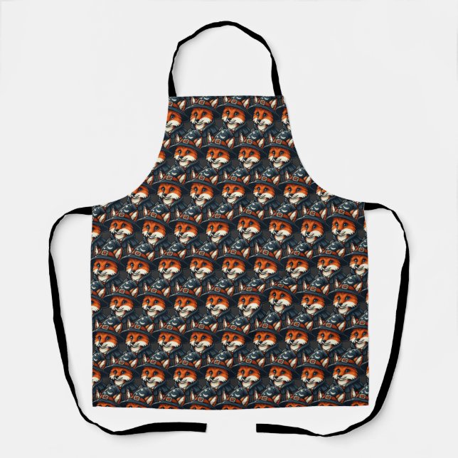Magical Fox - Wizard Fantasy Apron (Front)
