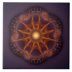 Magical fractal fairy mystical pattern tile