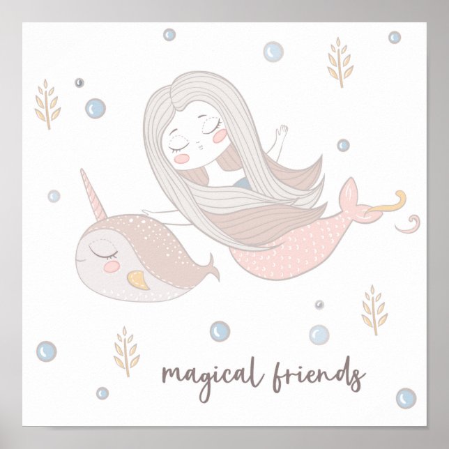 Magical Friends Mermaid Poster (Front)