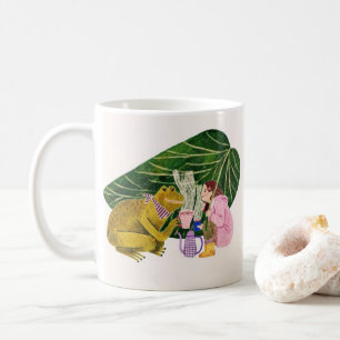 Magical Frog & Girl Coffee Mug – Cozy Kind_Ones