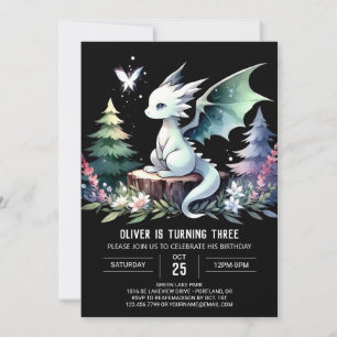 Magical Fun Dragon Birthday Invitation