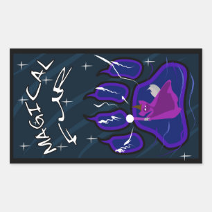 Magical Fur Rectangular Sticker