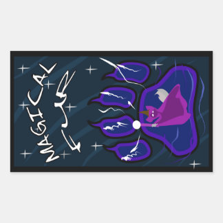 Magical Fur Rectangular Sticker