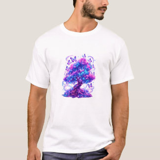 Magical Galaxy Tree Art T-Shirt