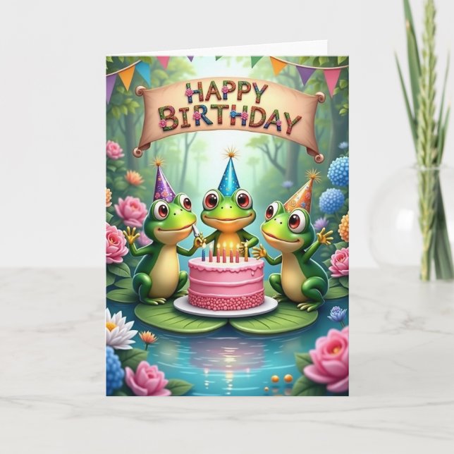 Magical Garden Birthday Card (Front)