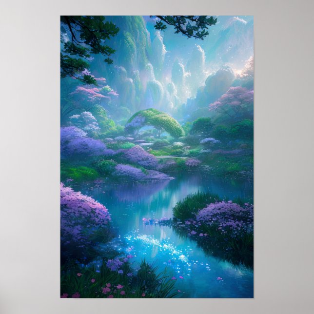 Magical Garden in The Evening Poster (Front)