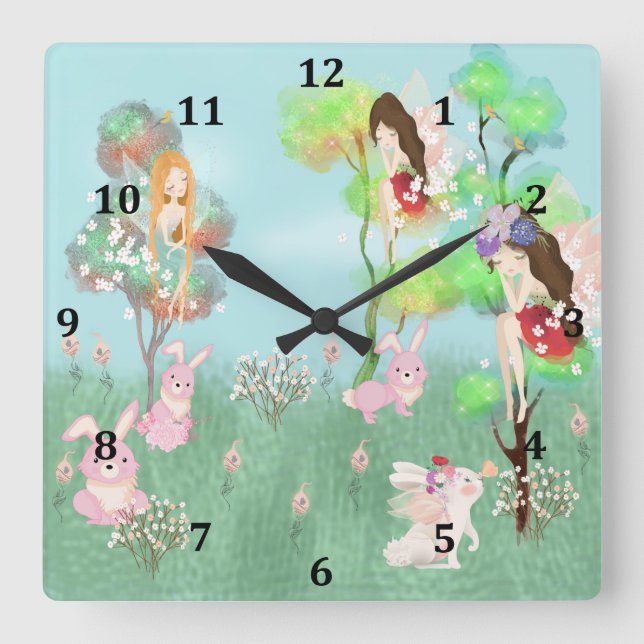Magical Garden Kids Clock (Front)