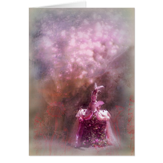 magical garden with princess, card (Front)