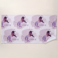 Magical girly pink and purple galaxy unicorn