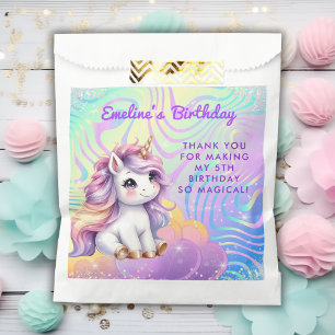 Magical Glitter Cute Unicorn Birthday Favour Bags