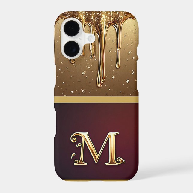 💎 Magical Glitter M Monogram Dripping Luxe (Back)