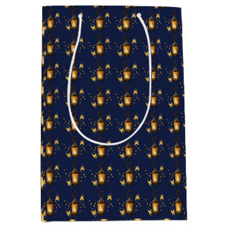 Magical Glowing Lanterns and Butterflies Medium Gi Gift Bag