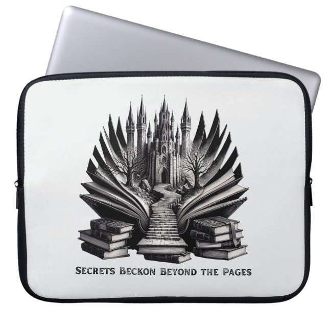 Magical Gothic Castle Staircase Laptop Bag  (Front)