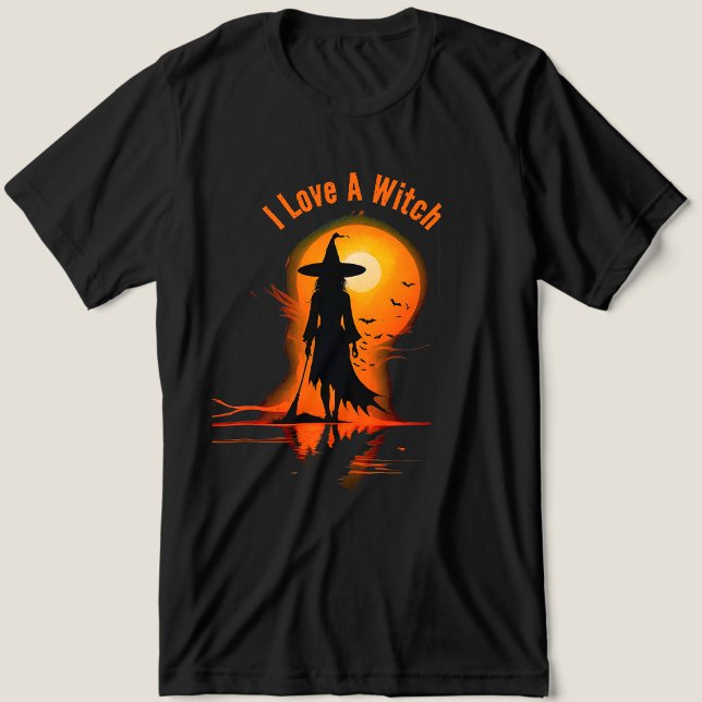 Magical Gothic Valentines I Love A Witch text Tri-Blend Shirt (Creator Uploaded)