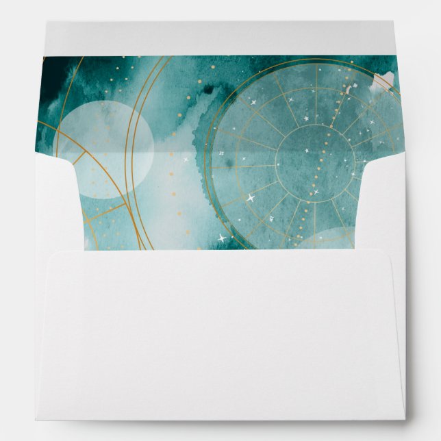 Magical Graduation Stars II Envelope (Back (Bottom))