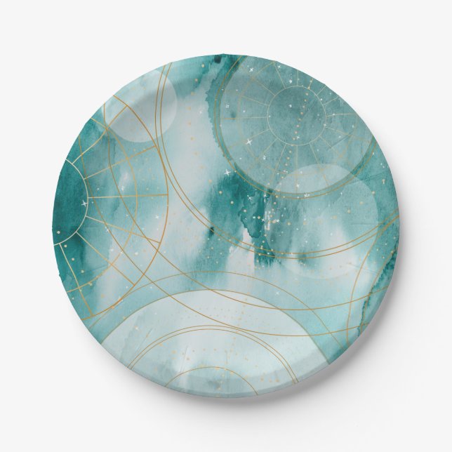 Magical Graduation Stars II Paper Plate (Front)