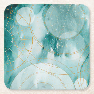 Magical Graduation Stars II Square Paper Coaster