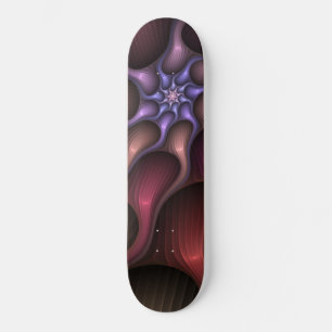 Magical Growth Modern Abstract Colorful Fractal Skateboard