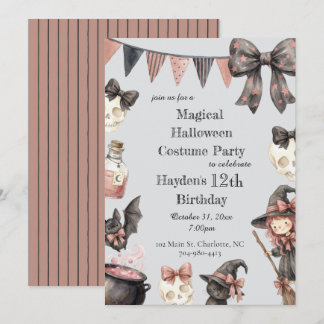 Magical Halloween Costume Party Invitation