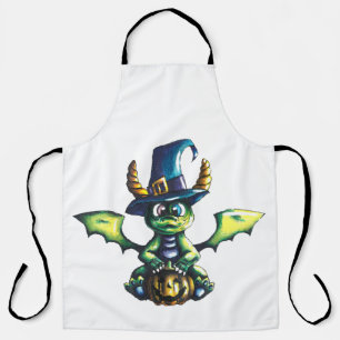 Magical Halloween Dragon Design Apron