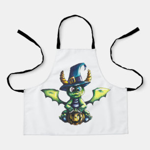 Magical Halloween Dragon Design Apron