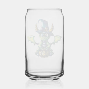 Magical Halloween Dragon Design Can Glass
