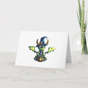 Magical Halloween Dragon Design Invitation
