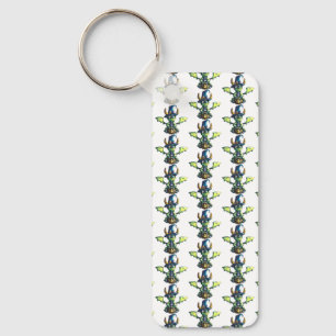 Magical Halloween Dragon Design Key Ring