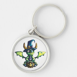 Magical Halloween Dragon Design Key Ring