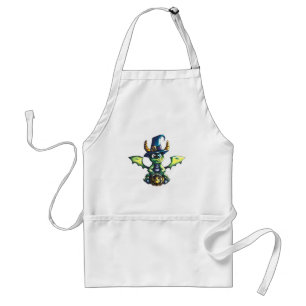 Magical Halloween Dragon Design Standard Apron