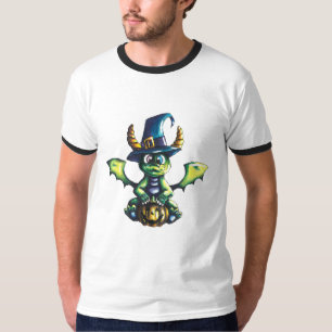 Magical Halloween Dragon Design T-Shirt