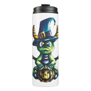 Magical Halloween Dragon Design Thermal Tumbler